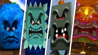 Evolution of Thwomp amp Whomp in Super Mario Games 1988  2017 [upl. by Devinne]