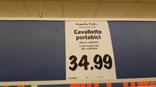 Cavalletto portabici lidl 35 euri [upl. by Adnahsam]