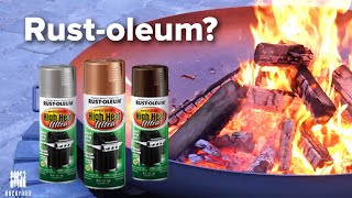 Can I Use Rust Oleum on a Fire Pit  Backyardscape [upl. by Kristyn]