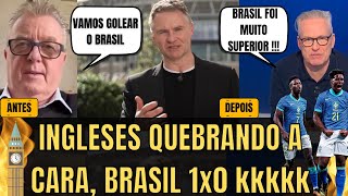 Mídia Inglesa Brasil 1x0 Inglaterra Antes E Depois kkkk [upl. by Oicam95]