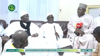 Gamou 2024 Délégation de S Bassirou Mbacké Abdoul Kkhadre à Tivaouane Chez S Abdou Aziz Al Amine [upl. by Atnoved]