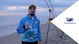 Surfcasting ne Narte  Peshkim per koca me Ervin Bogdani  Peshkatari AL [upl. by Doersten]