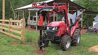 Tractor Loader Mounted Auger is Better IronCraft [upl. by Nhaj]