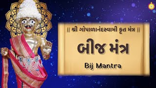 Shree Gopalanand Swami Rachit Bij Mantra With Lyrics [upl. by Alikee487]