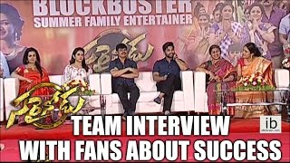 Sarrainodu team interview with fans about success  idlebraincom [upl. by Anelram]