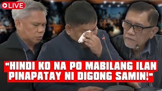 Mga Dating Pulis ni Digong Naiyak sa Kanilang Siniwalat sa Congreso [upl. by Cassella]