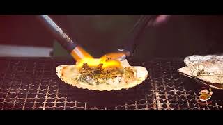 EP8 Street Food Japon crazy Delicious BBQ Scallop délicieuses recettes de pétoncles [upl. by Kwabena198]