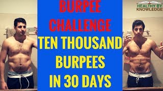 BURPEE CHALLENGE BEFORE AND AFTER [upl. by Nyllaf]