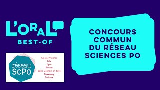 Réseau Sciences Po  Concours Commun  BestOf [upl. by Notlok]