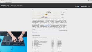 TypeRacer 170wpm on Hard Texts [upl. by Nwahsid256]