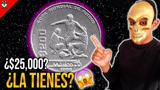 ¿La VALIOSA Moneda del Mundial de México 1986 dicen vale 25000 [upl. by Anividul]