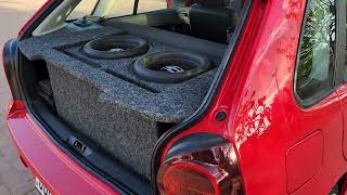 Dois Subwoofers FB Áudio 850wrms 12pol no gol G4 [upl. by Ettolrahc]