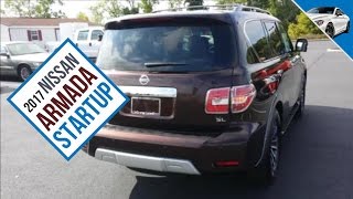 2017 Nissan Armada Startup Exhaust Engine [upl. by Kaehpos732]