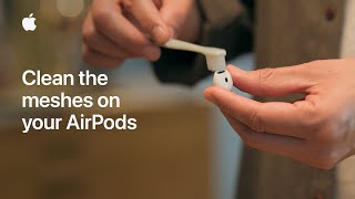 How to clean the meshes on your AirPods  Apple Support [upl. by Yelsel453]