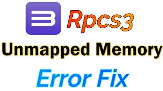 Rpcs3 Unmapped Memory Fix [upl. by Willette282]