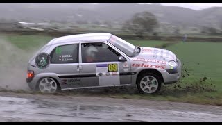 Rally Ribamontán 1000 Cruces 2016  Rain Mud and Difficult Corners [upl. by Esineg]