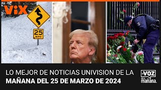 Lo mejor de Noticias Univision de la mañana  lunes 25 de marzo de 2024 [upl. by Brandice330]