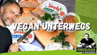 Vegane Rhabarber Ingwermarmelade amp 2erlei Mandelfrischkäse vom Feinsten Oberlecker Unterwegs [upl. by Enelear]