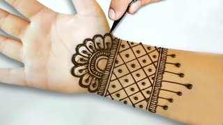 New Easy mehndi design for front hand  Simple Mehndi Design  Mehandi ka Design  Mehndi Designs [upl. by Otxilac]