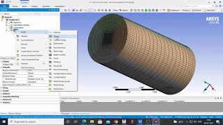 Hexahedral meshing of cylinder in Ansys 2020 [upl. by Ollie]