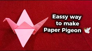 How To Make Origami Flapping Bird  Eassy Origami instructions [upl. by Shugart]