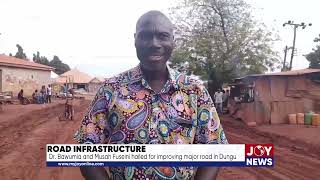 Road infrastructure Dr Bawumia and Musah Fuseini hailed for improving major road in Dungu [upl. by Yennor]