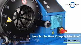 How to use hose crimping machines 2020  Hydraulic crimping machine operating method HYDROCRIMP [upl. by Yenettirb779]