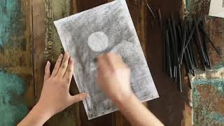 How to use Charcoal with a Kneadable Eraser  Zart Art [upl. by Zoubek]