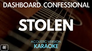 Dashboard Confessional  Stolen KaraokeAcoustic Version [upl. by Nnylf]