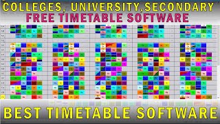 Best Free TimeTable Generating Software For Schools and Colleges ASC TUTORIAL [upl. by Lanna]