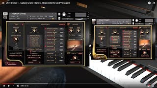 VSTI Demo 1  Galaxy Grand Pianos  Boesendorfer and Vintage D [upl. by Arreic]