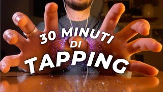 TAPPING DIVERSI STESSO RISULTATO TU ADDORMENTATO ASMR ITA [upl. by Ahsemac]