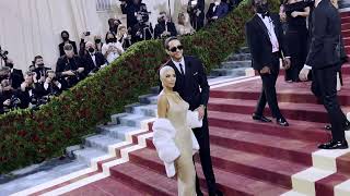 Kim Kardashian and Pete Davidson attend The 2022 Met Gala [upl. by Kenti]