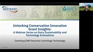 DECANTER CENTRIFUGE Unlocking Conservation Innovation Grant CIG Insights [upl. by Hsotnas508]