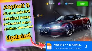 how to download asphalt 8 mod apk Unlimited money all cars unlocked [upl. by Korney]