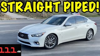 We Straight Piped a 2020 Infiniti Q50 30L Turbo [upl. by Efeek716]