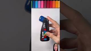 Blue Marker 💙 art satisfying graffiti posca drawing music shortsvideo youtubeshorts [upl. by Zeculon]