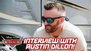 Chatting with Austin Dillon at the Daytona 500  Pixar Cars [upl. by Mylander902]