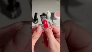 DIY red polygel manicure [upl. by Bittencourt912]