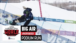 Zoi Sadowski Synnott  Silver  Womens Big Air  2021 FIS Snowboard World Championships [upl. by Aguayo]