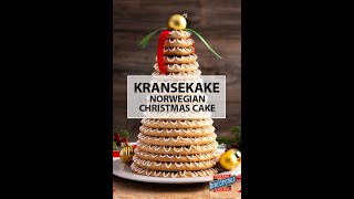 Kransekake Norwegian Christmas Cake shorts [upl. by Tirrell485]