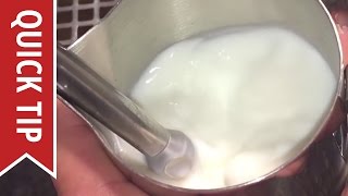 How to Froth and Steam Milk for Latte Art Cappuccino and More [upl. by Naitsabes738]