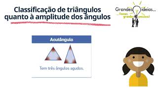 Matemática de bolso  Classificação de triângulos  5º ano [upl. by Hsirt]