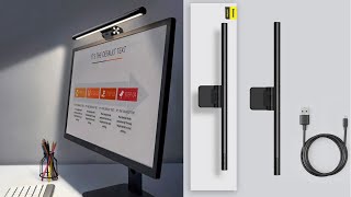 Baseus USB Asymmetric Light Source Screen Hanging Light  Computer Reading Light [upl. by Phaih]