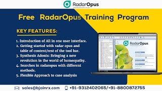 RadarOpus Homeopathy Software Training हिंदी [upl. by Anasiul]