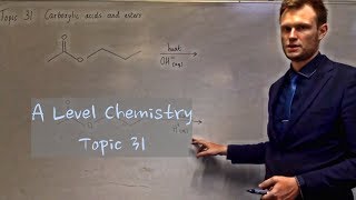 A Level Chemistry  31  Carboxylic acids and esters [upl. by Harelda]