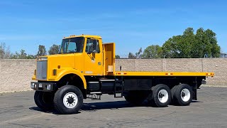 1989 White GMC WCS 6X6 20 Flatbed Truck For Sale [upl. by Dieterich]