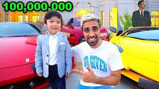 Meet a BILLIONAIRES SON  100000000 Car Collection and Mansion 5 years old [upl. by Lampert]