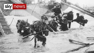 Archive Video Of The DDay Normandy Landings [upl. by Rawley]