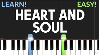 Heart And Soul From quotBigquot  Hoagy Carmichael  EASY Piano Tutorial [upl. by Harrie]